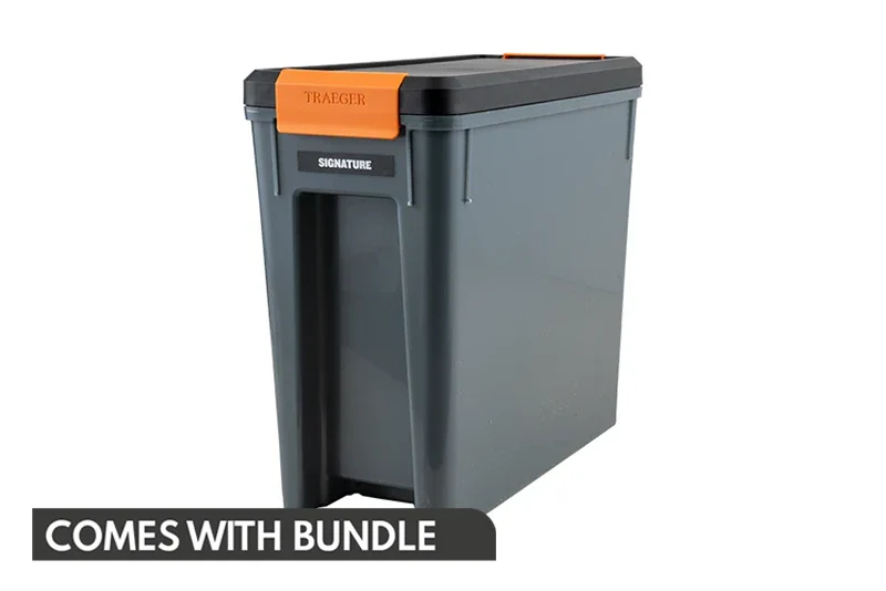 Traeger Staydry Pellet Bin, Lid and 9kg Pellets Bags Bundle - Image 2