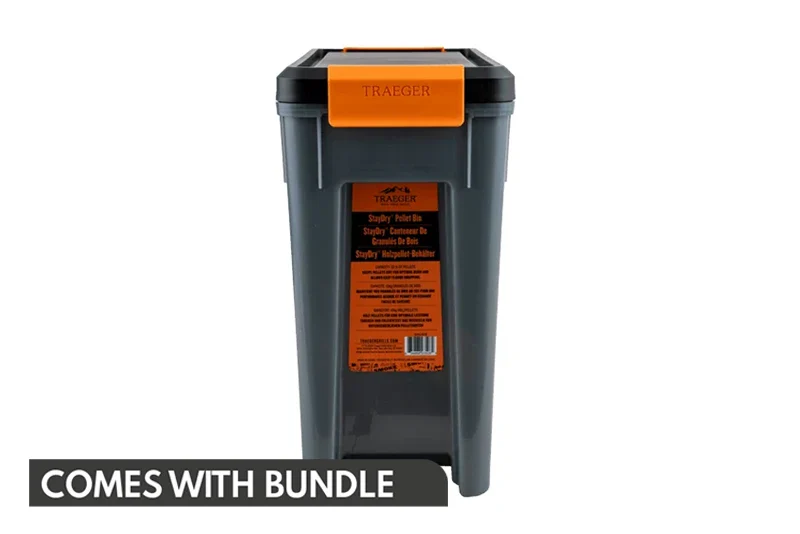 Traeger Staydry Pellet Bin, Lid and 9kg Pellets Bags Bundle - Image 3