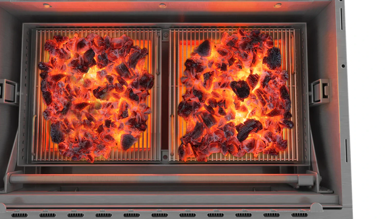 Tucker Charcoal Deluxe Pro BBQ on Cabinet with Hinged Lid - Image 34