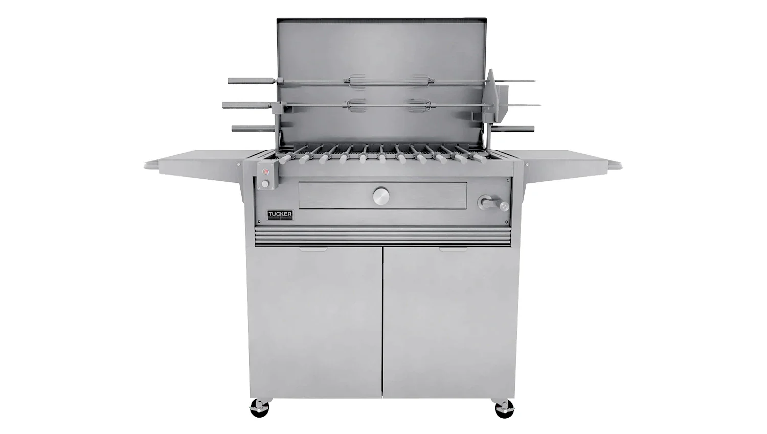 Tucker Charcoal Deluxe Pro BBQ on Cabinet with Hinged Lid - Image 35
