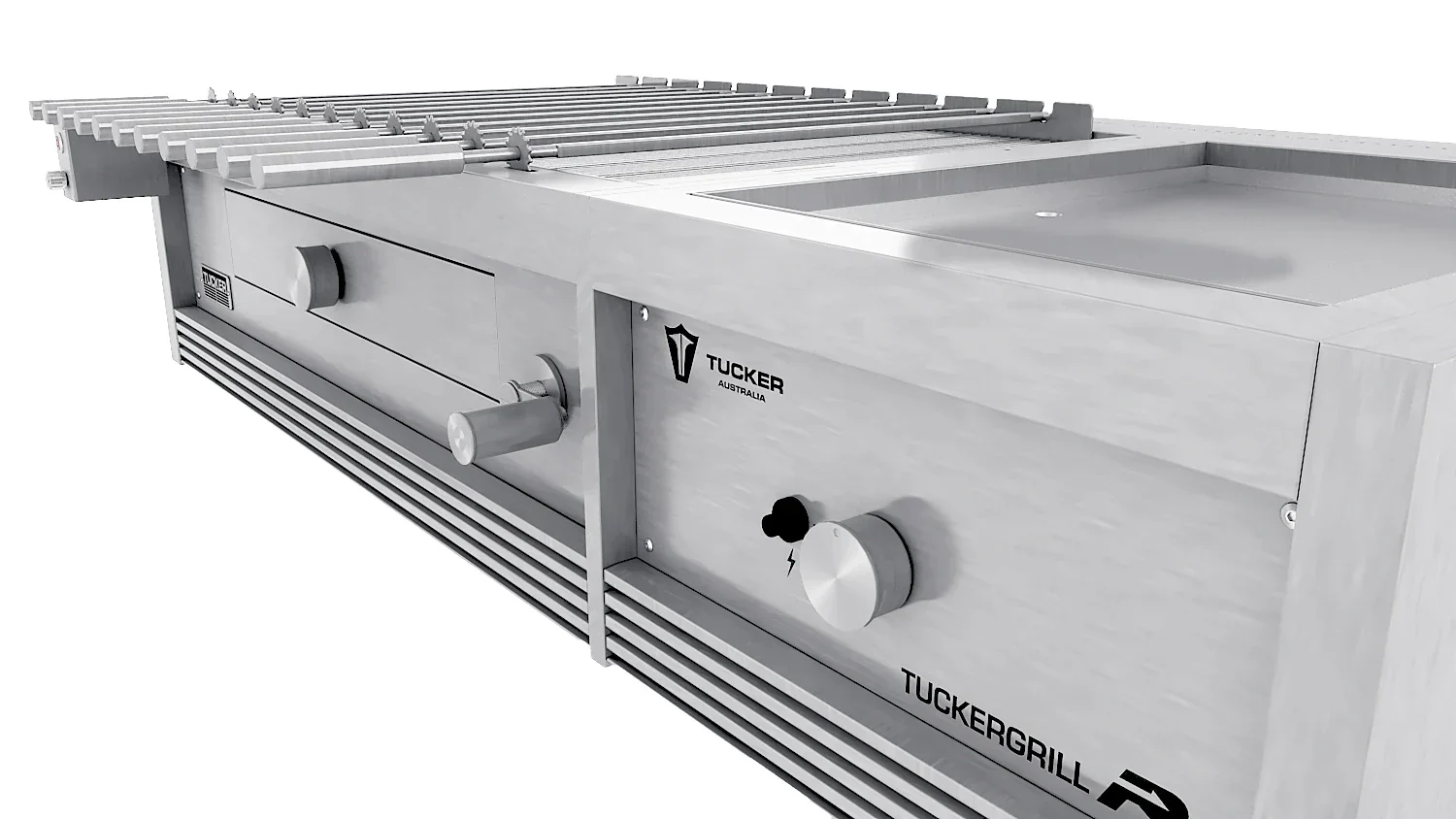 Tucker Charcoal Deluxe Pro Built-In BBQ Plus Wok Burner with Roasting Hood and Wok Hinged Lid - Image 42