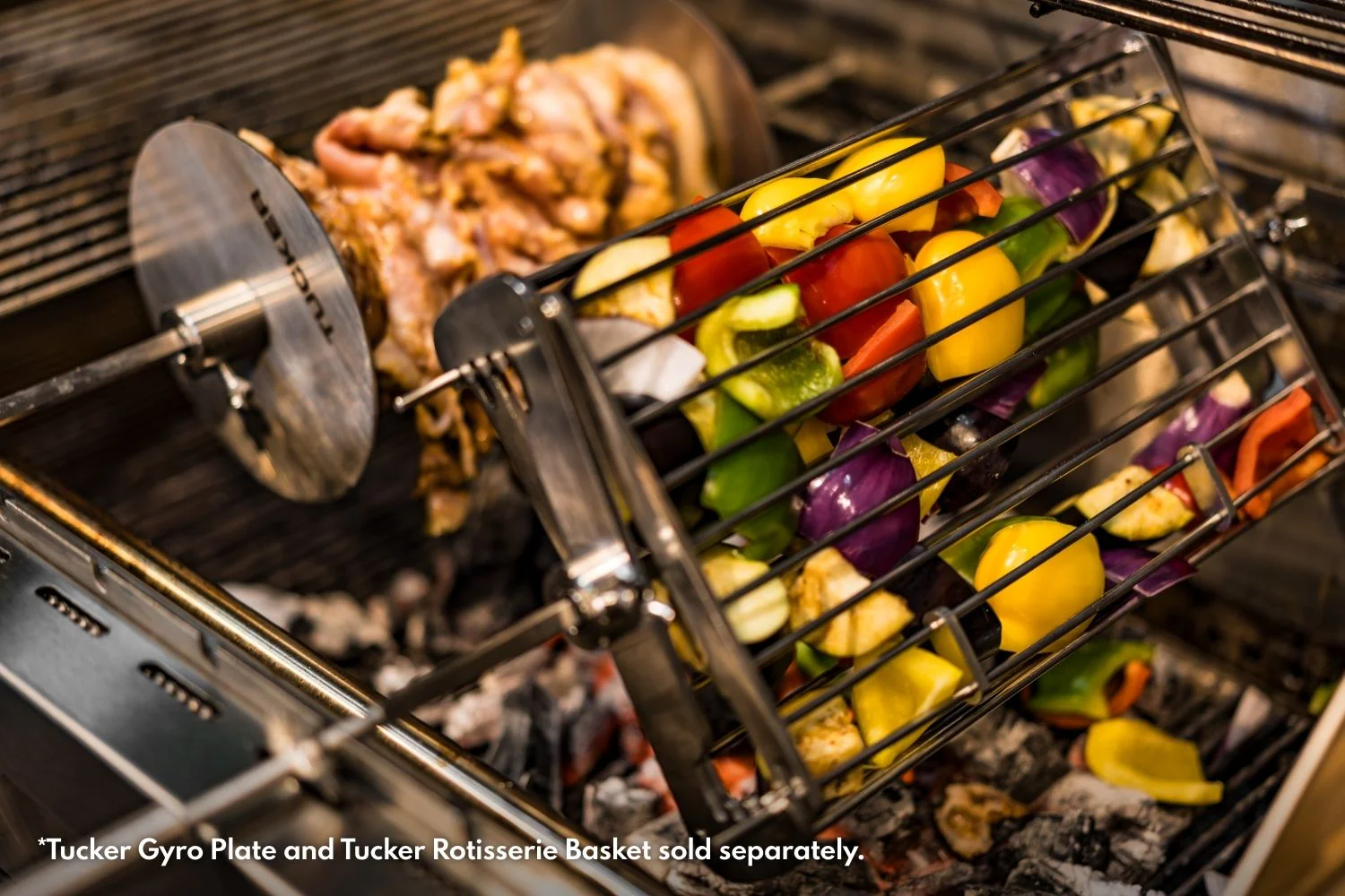 Tucker Charcoal Deluxe Pro Built-In BBQ with Hinged Lid - Image 15