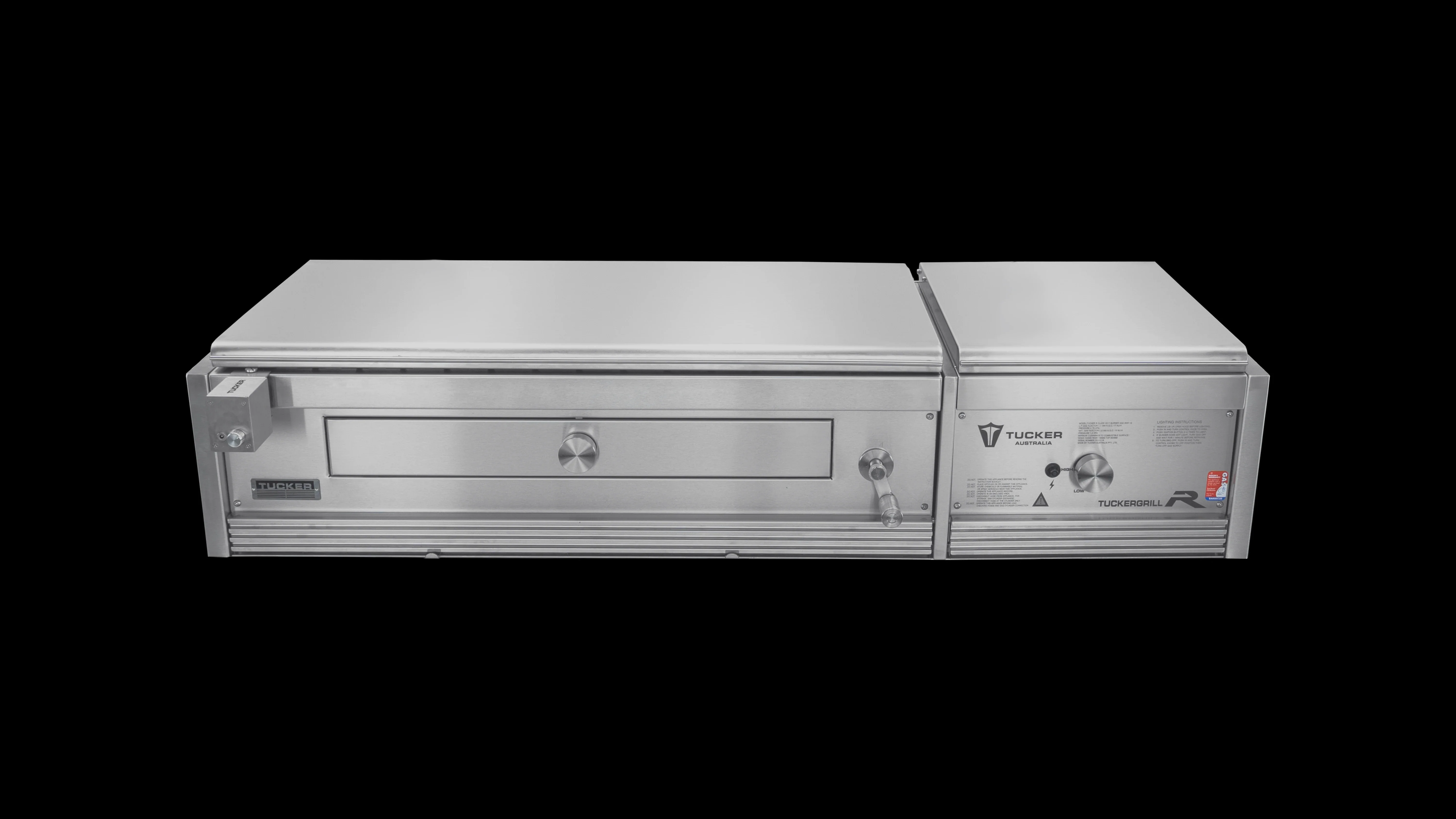 Tucker Charcoal Deluxe Pro XL Built-In BBQ Plus Wok Burner with Hinged Flat Lid - Image 38