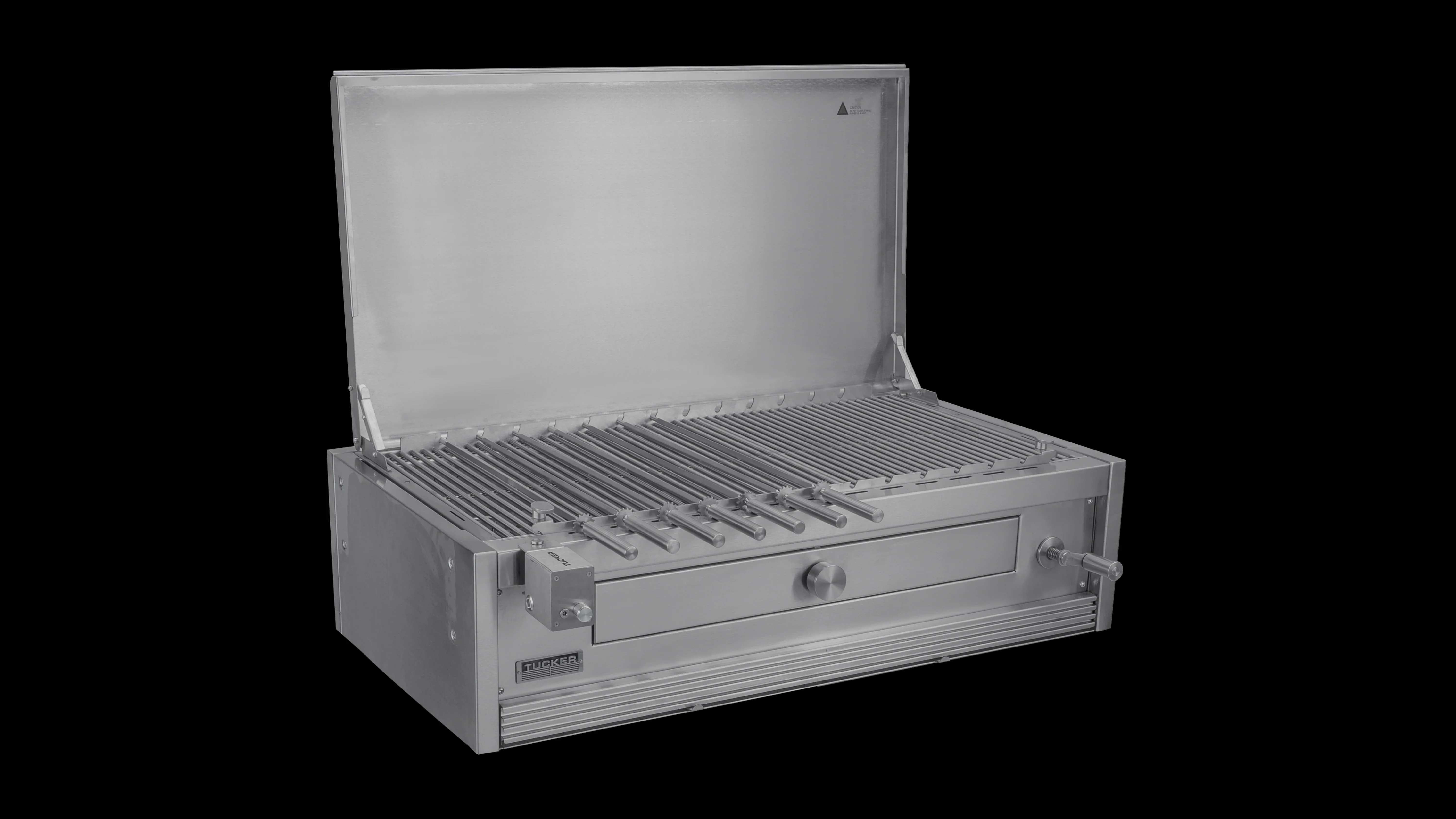 Tucker Charcoal Deluxe Pro XL Built-In BBQ With Hinged Flat Lid - Image 36