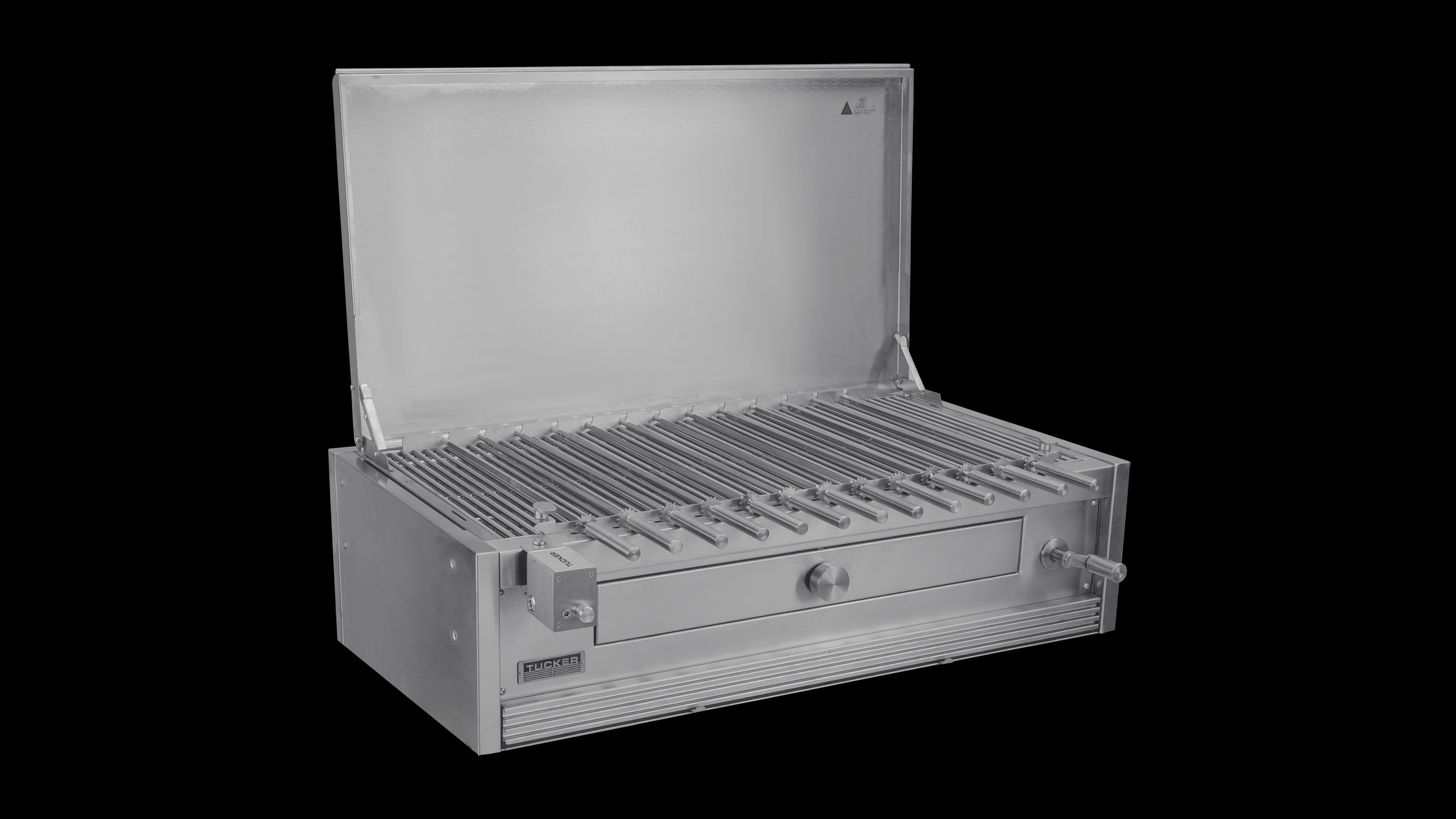Tucker Charcoal Deluxe Pro XL Built-In BBQ With Hinged Flat Lid - Image 37