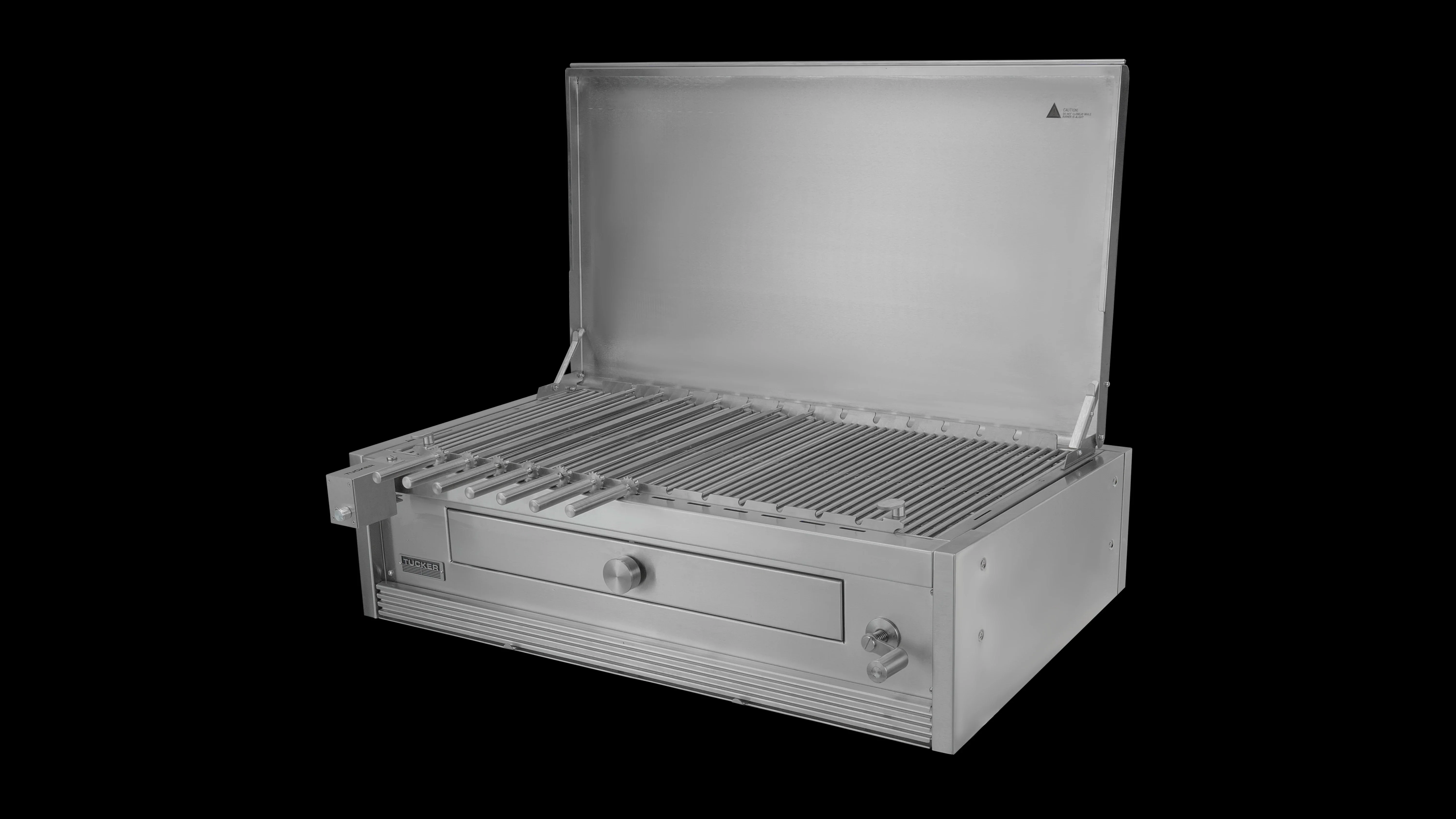 Tucker Charcoal Deluxe Pro XL Built-In BBQ With Hinged Flat Lid - Image 41