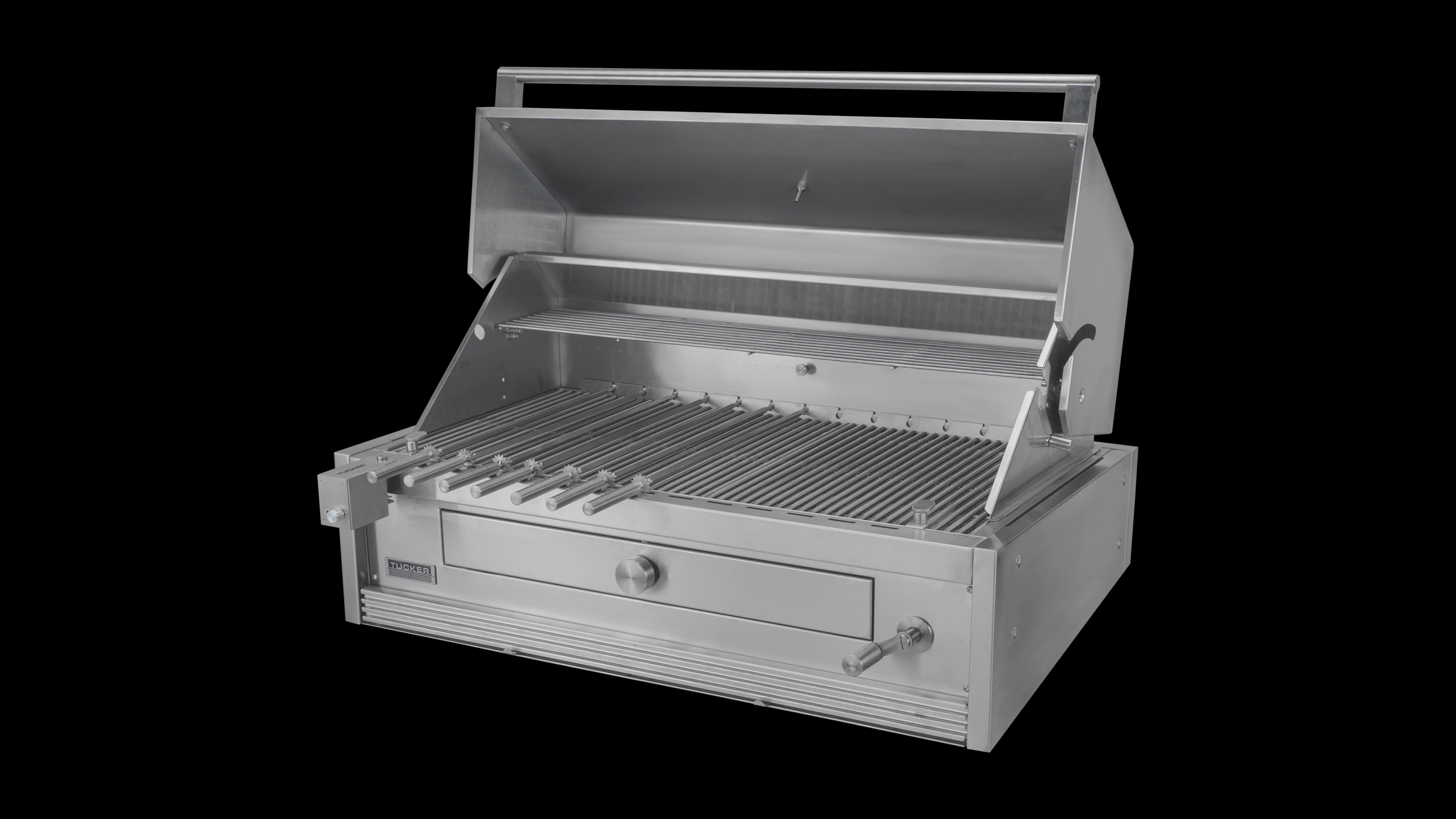 Tucker Charcoal Deluxe Pro XL Built-In BBQ with Roasting Hood - Image 35