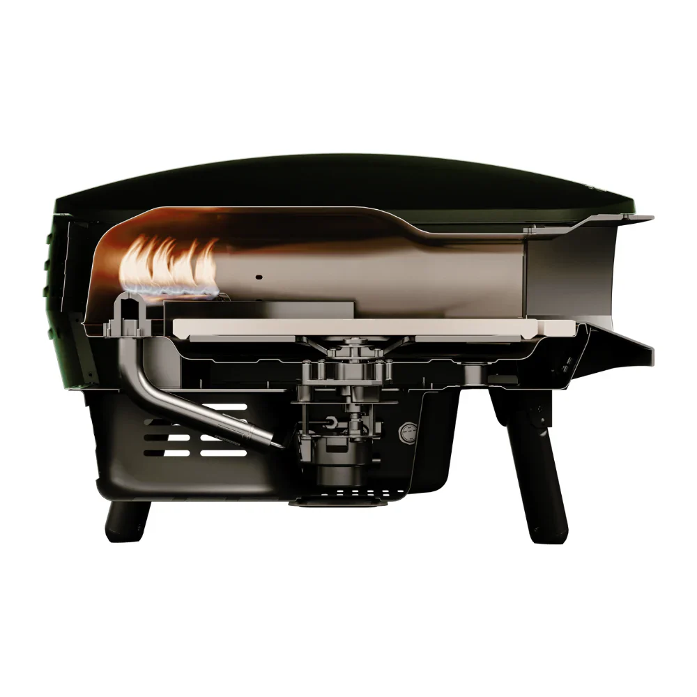 WITT Piccolo Rotante Gas Pizza Oven with Rotating Stone - 13 Inch - Black - Image 4