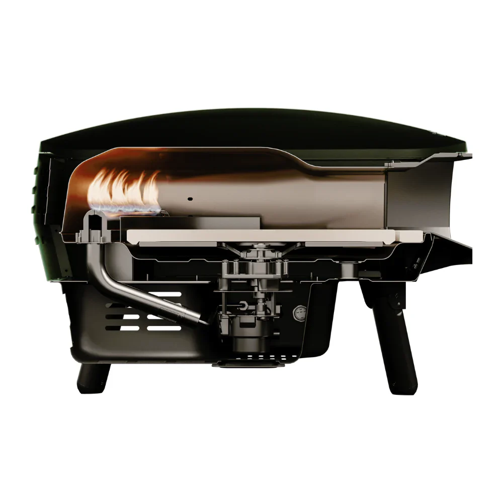 WITT Piccolo Rotante Gas Pizza Oven with Rotating Stone - 13 Inch - Green - Image 4
