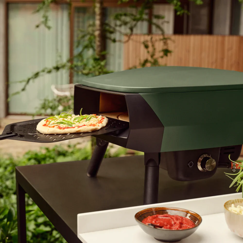 WITT Piccolo Rotante Gas Pizza Oven with Rotating Stone - 13 Inch - Green - Image 7